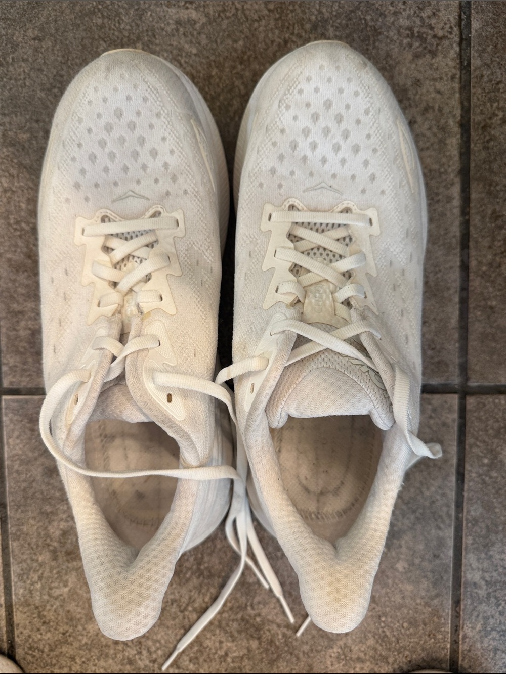 Hoka All-White Running Sneakers
